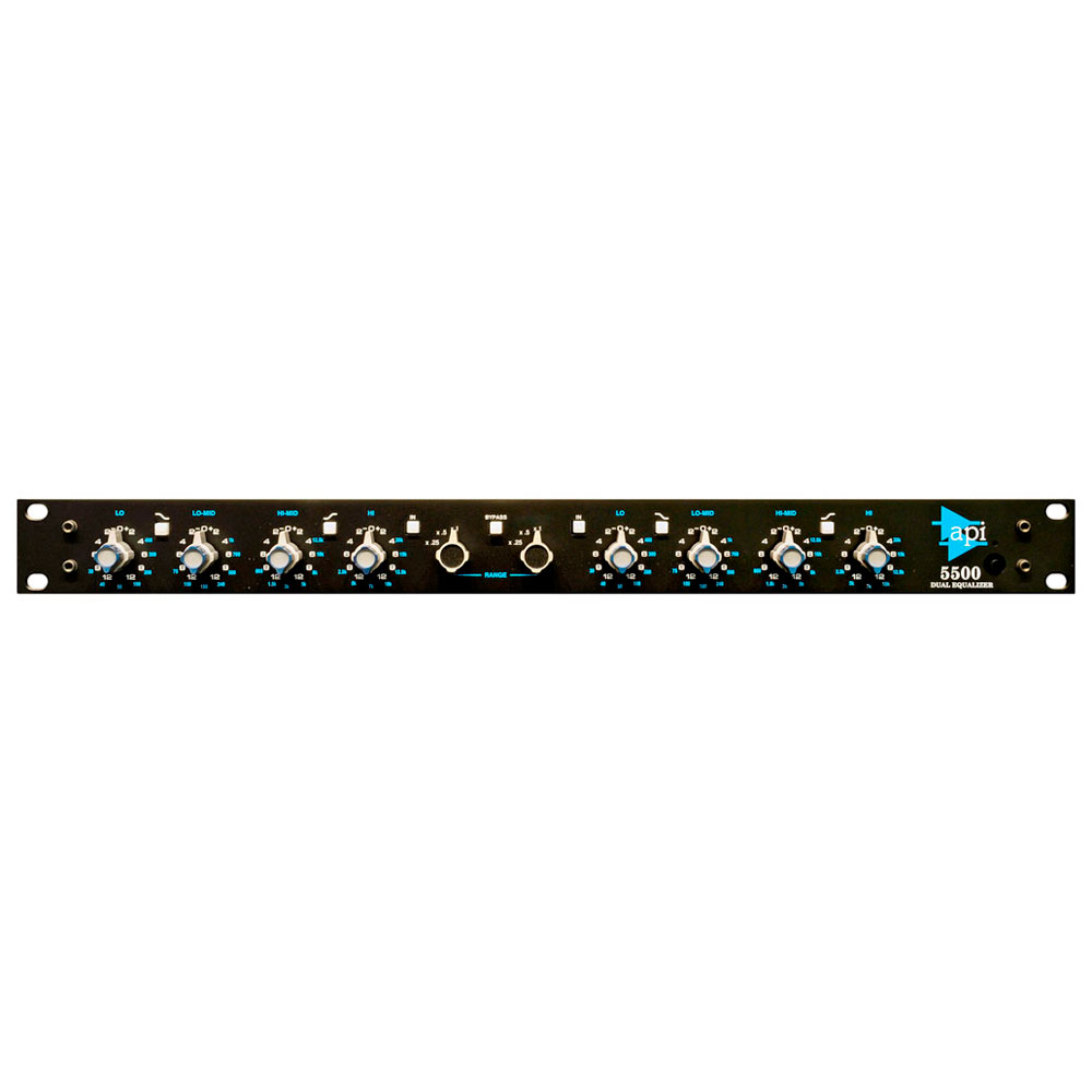 API 5500 Dual Equalizer vista frontal