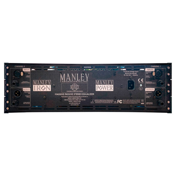 Manley Massive Passive Mastering vista trasera